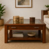 Classic Glass Top Coffee Table
