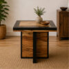 Framed Wood Accent Table
