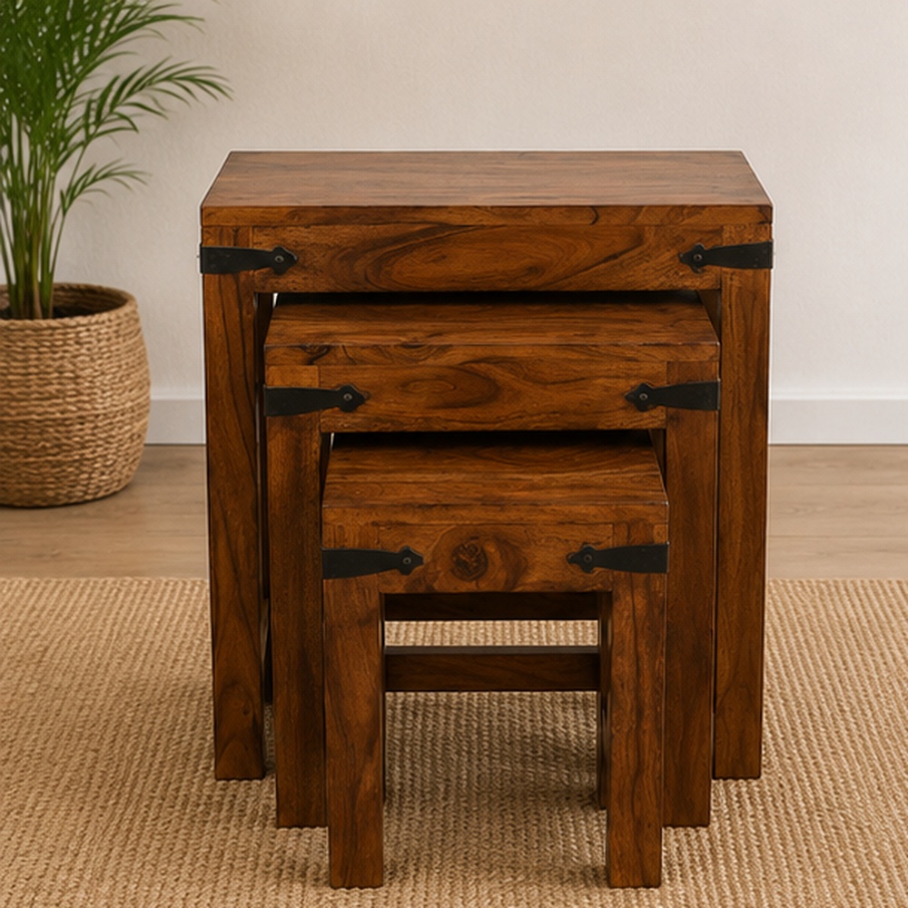 Yuma Sheesham Nesting Tables - Image 2
