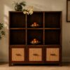 Cane Door Display Cabinet